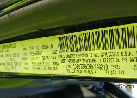 2008 Dodge Nitro Sxt z USA, uszkodzony, nr VIN 1D8GT28K38W246218